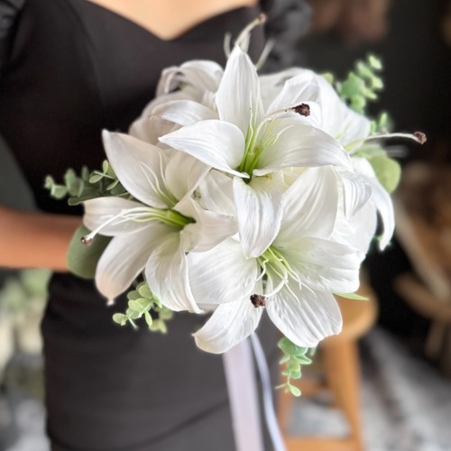 カサブランカクラッチブーケ☆ブートニア