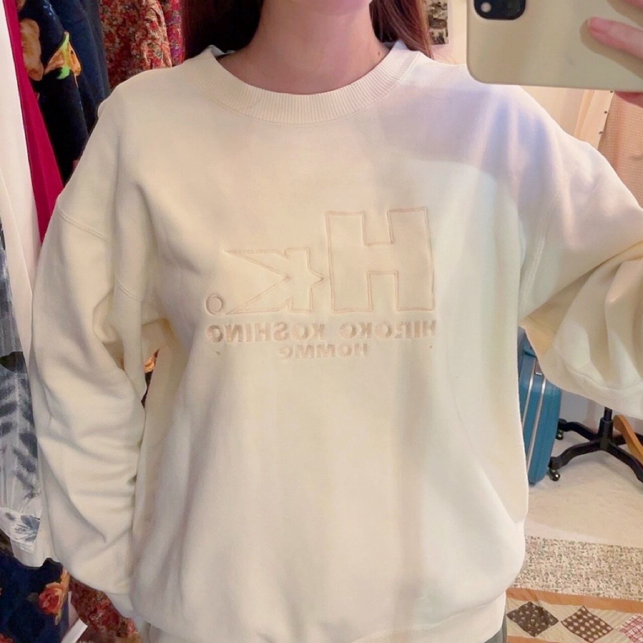 KOSHINO HIROKO / ivory cotton sweat