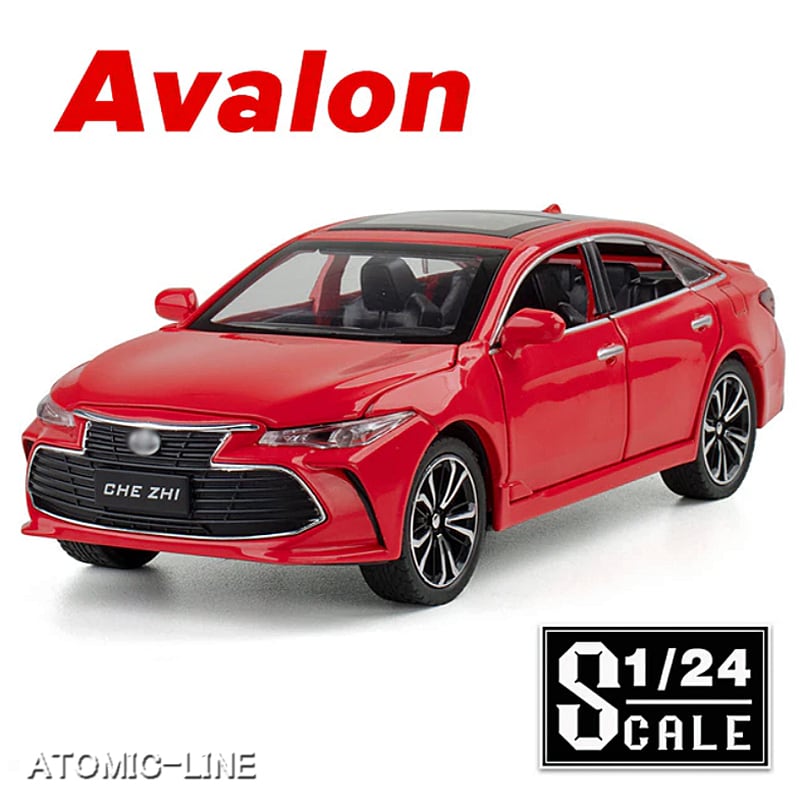 TOYOTA アバロン 1/24 ミニカー 全3色 ライト点灯 エンジンサウンド