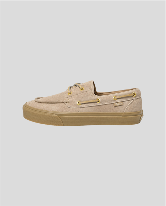 2-EYELET BOAT SHOE BEIGE