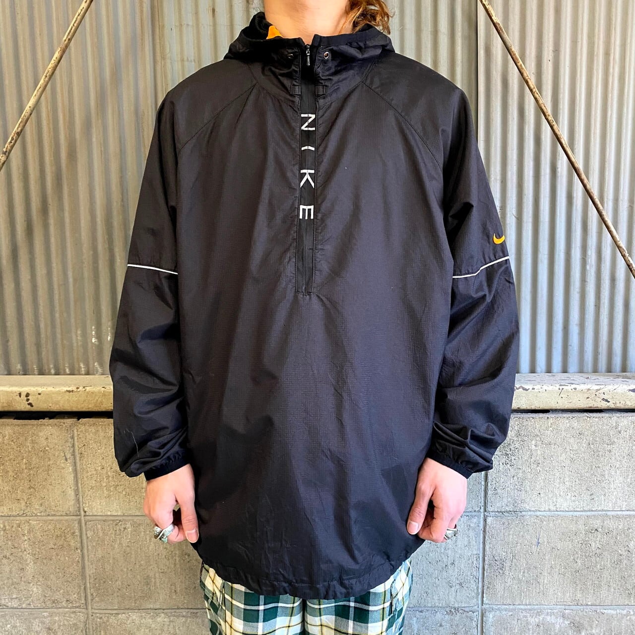 ナイキ ナイロン ハーフジップ メンズ ブラック 2XL  長袖 ジャケット