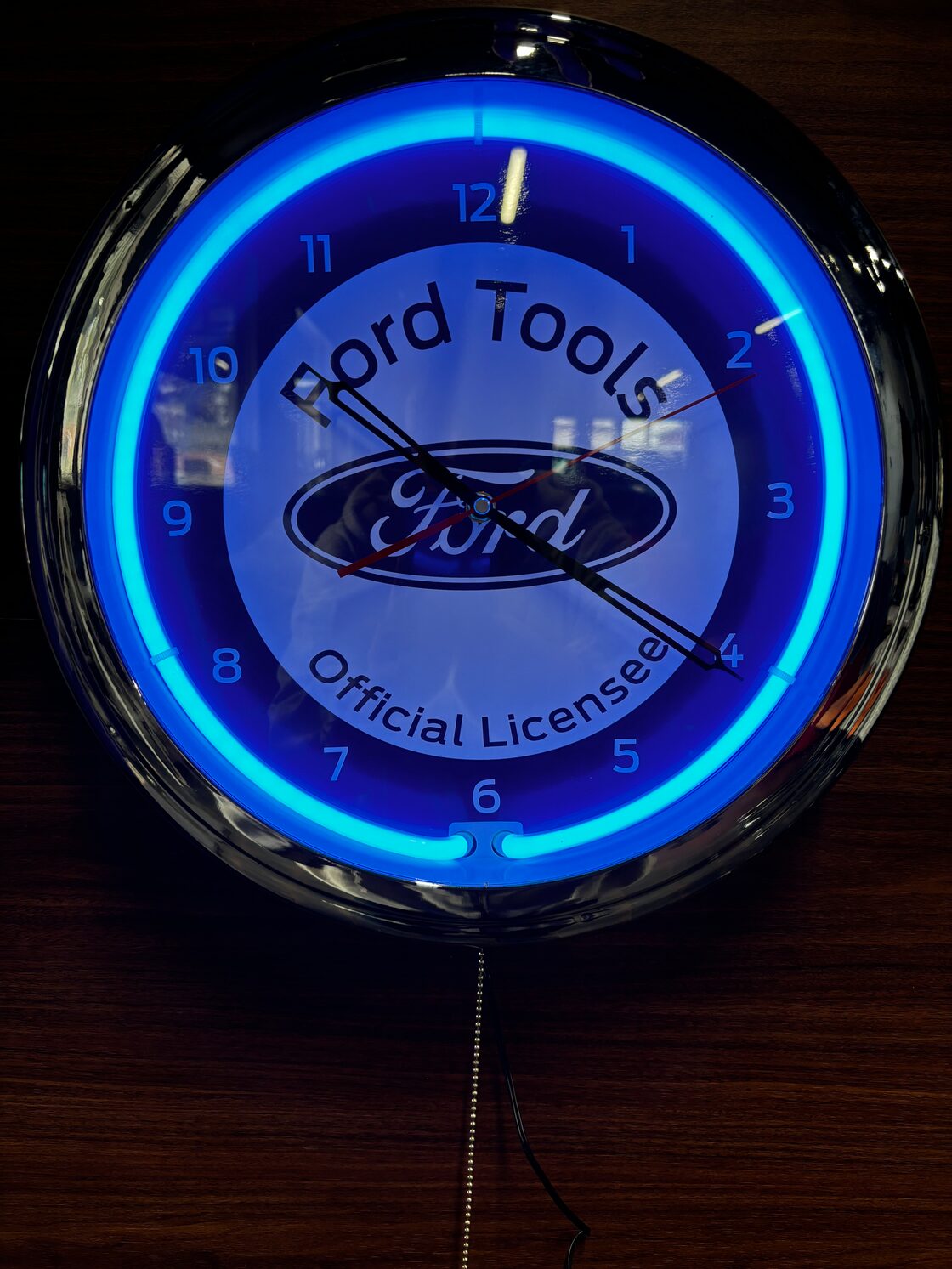 フォード ネオン時計 / 壁掛け時計 / ネオンクロック / Ford / 青 | Pay ID