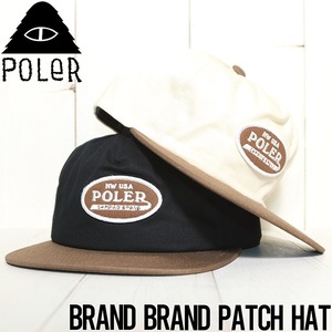 帽子 キャップ スナップバック POLeR ポーラー BRAND BRAND PATCH HAT 214ACU7004BLK