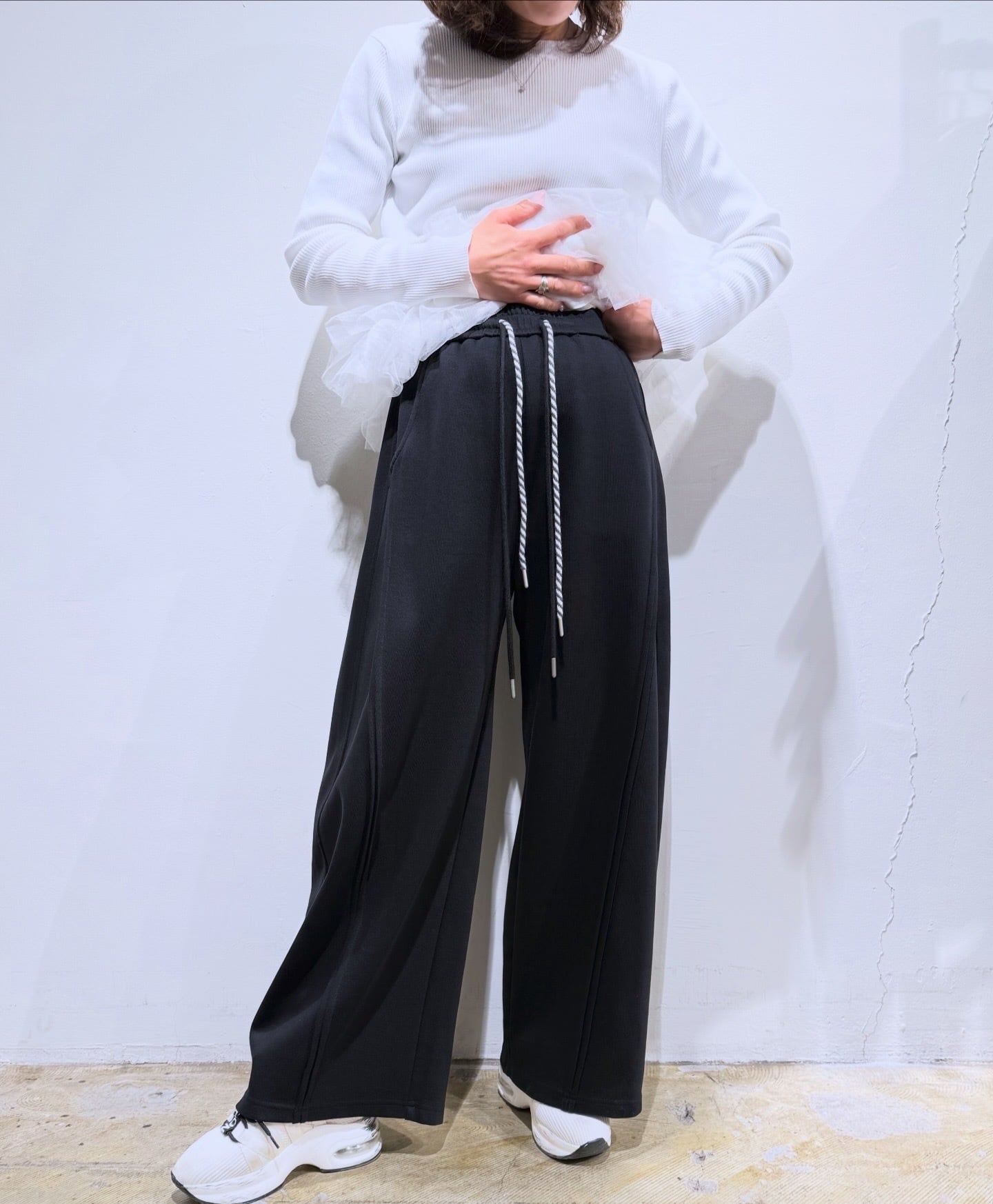 ポリーヌブロー　ダブルコードスウェットワイドパンツ ポリーヌブロー ダブルコードスウェットパンツ | Sister by ParisLagar
