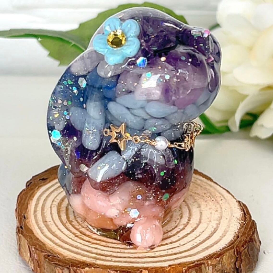 オルゴナイト　ネコ　カラフルなコ♡ オルゴナイト ネコ カラフルなコ♡