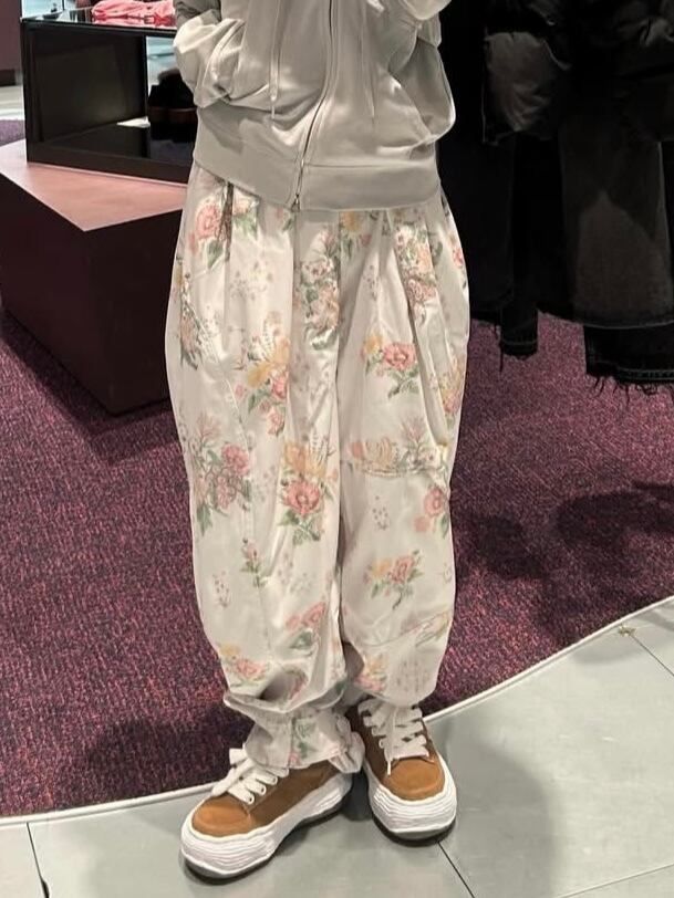 26SS】OPEN YY オープン ワイワイ / FLORAL FULL GATHER PANTS