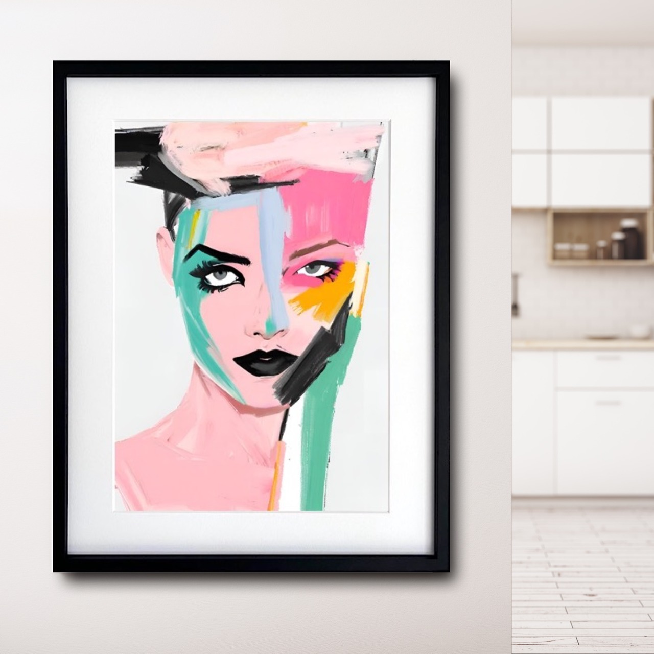 Zing｜抽象アートポスター 生命力とエネルギーを感じるモダンデザイン｜シンプル空間を彩るスタイリッシュインテリアA2ポスター