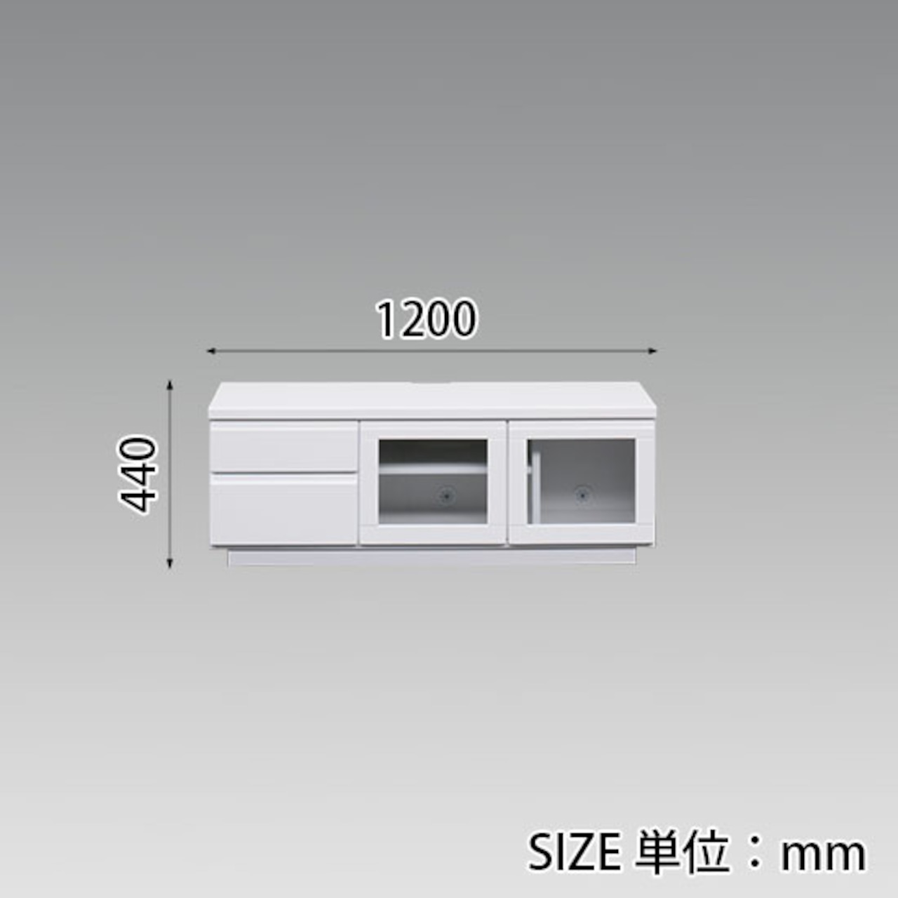 【幅120】テレビボード テレビ台 収納  ロータイプ(全3色)