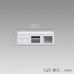 【幅120】テレビボード テレビ台 収納  ロータイプ(全3色)