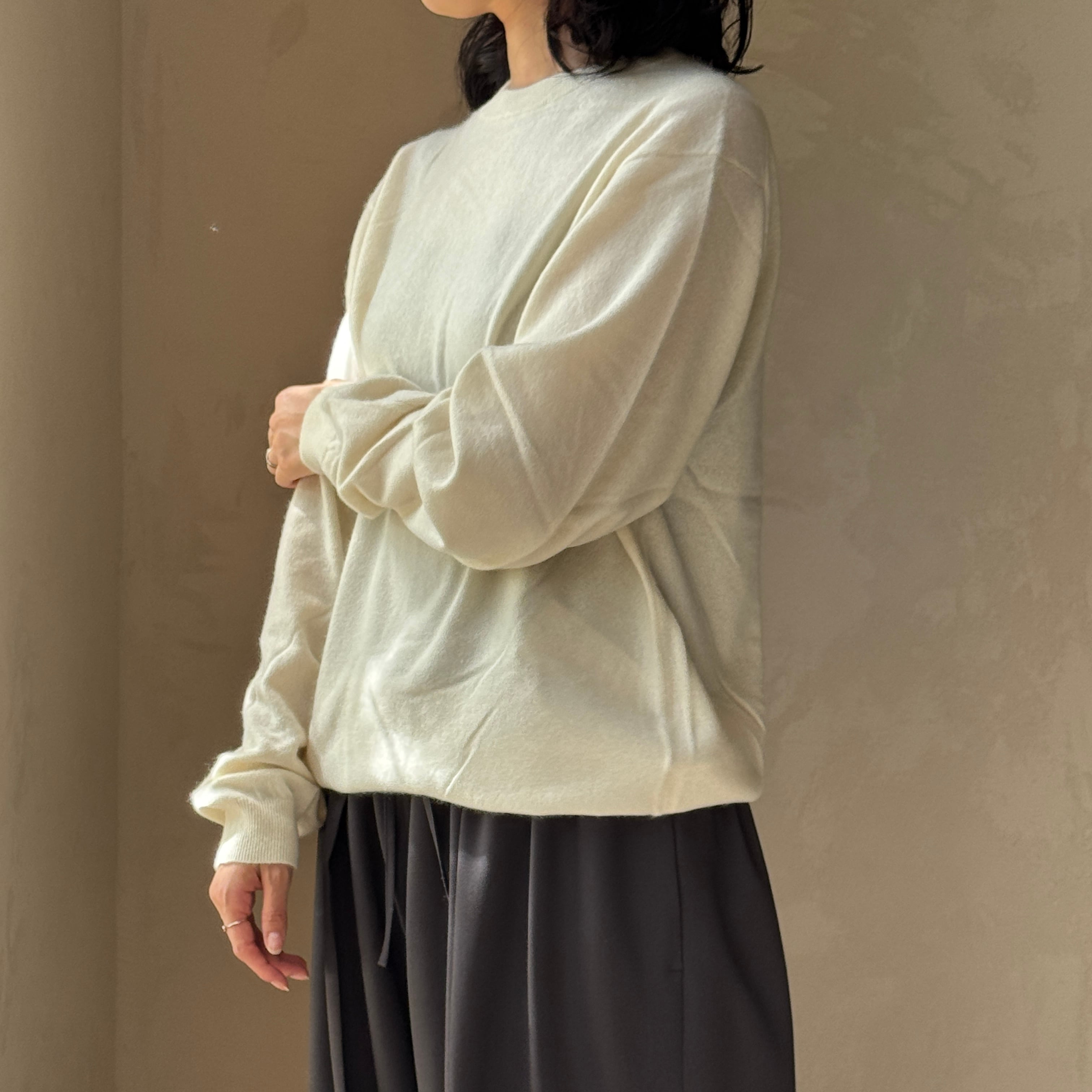 ATON ｜BABY CASHEMRE CREWNECK SWEATER | HJ GALLERY