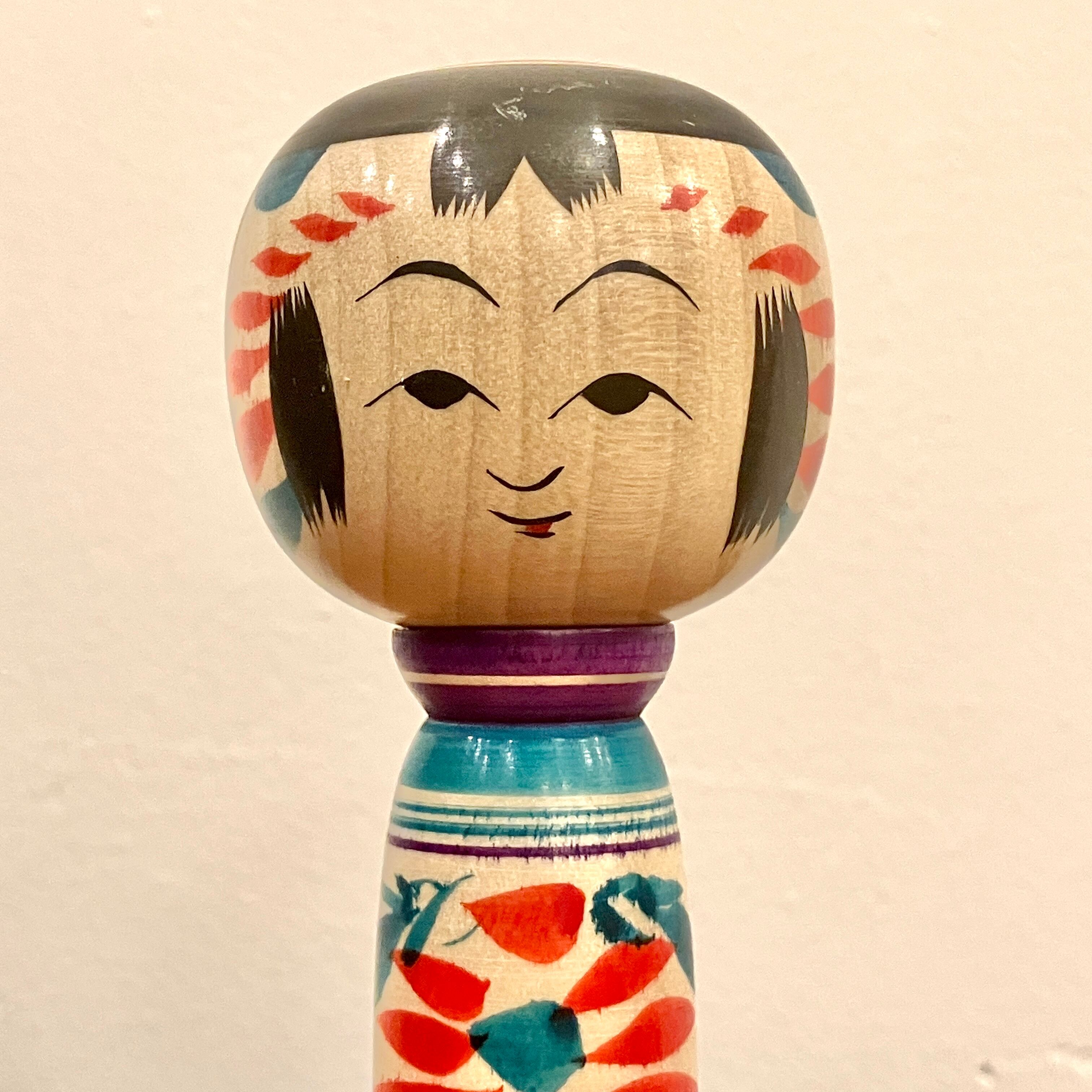 鎌田美奈枝工人：弥治郎系】こけし：4寸 12cm N10KK-27