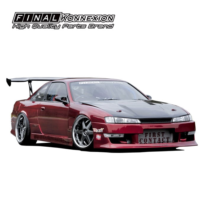 FIRST CONTACT】 FRP製 エアロ3点キット NISSAN S14 シルビア 後期専用 ...