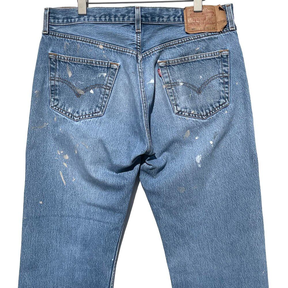 Levis 501 Paint [Levis 501-0000 Made in Mexico] Vintage Denim