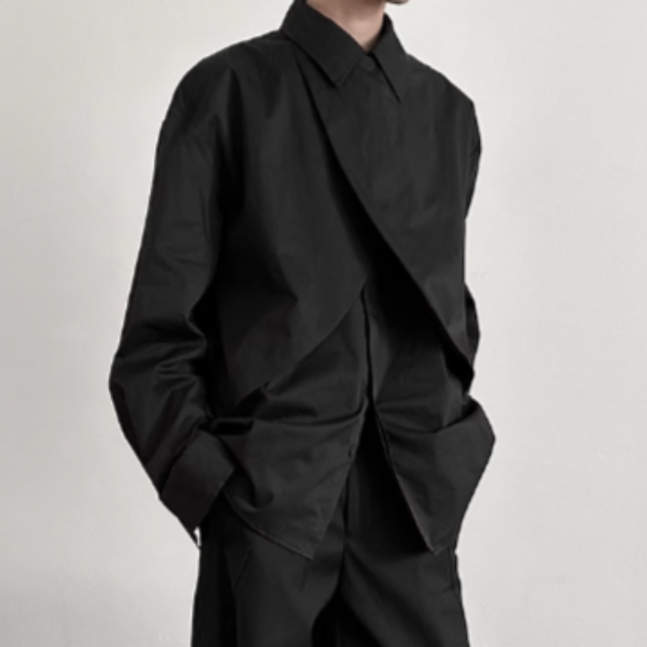 クロスデザインモードシャツ　0870