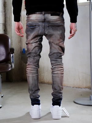 TGFCLUB drip slim pants
