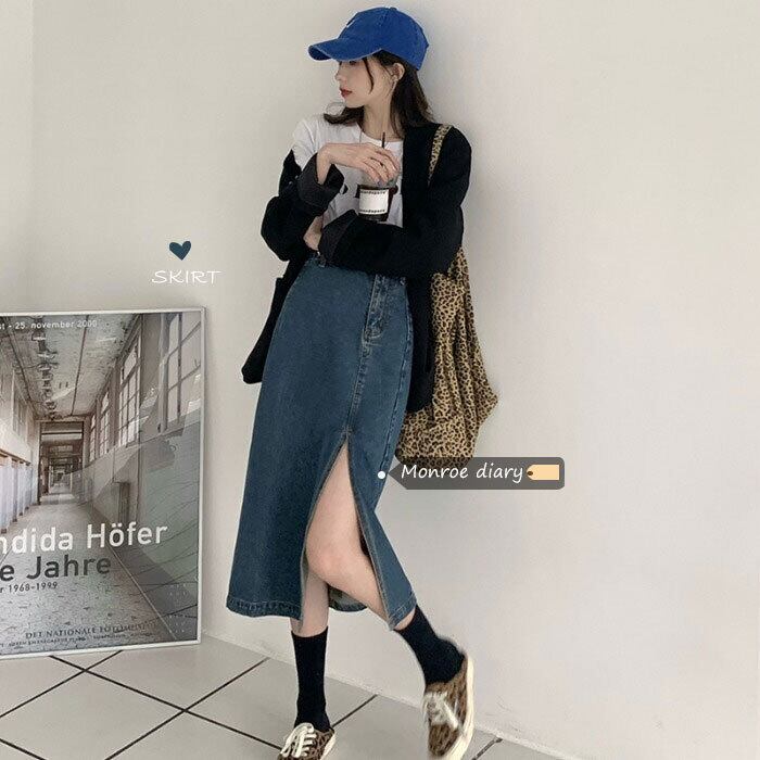 スカート スプリングハイウェストウェストAライン 春物 モンロー35449713689