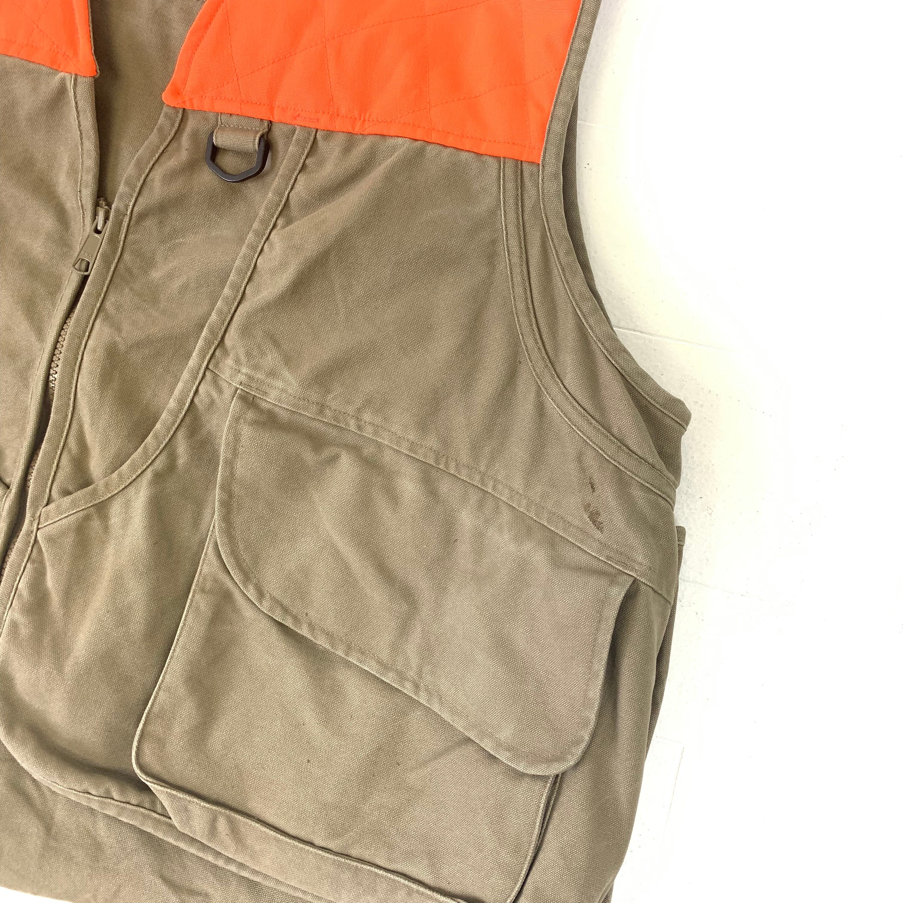 0386 / 2000's Columbia hunting vest オレンジ×ベージュ ハンティング 