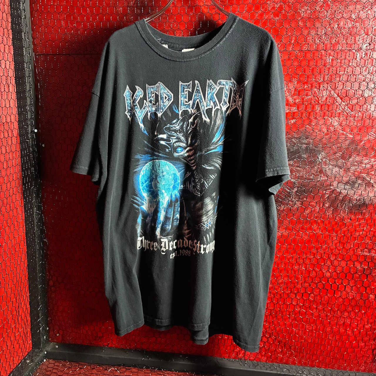 00s GILDAN ICED EARTH バンドTシャツ アイスドアース ヘヴィメタル