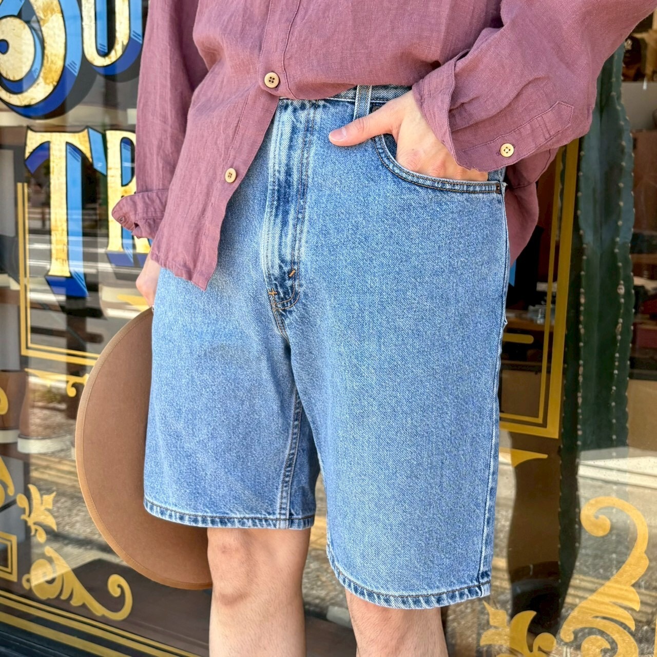 【USED UPCYCLE】(W34) Levi's 505 Easy Shorts - 6