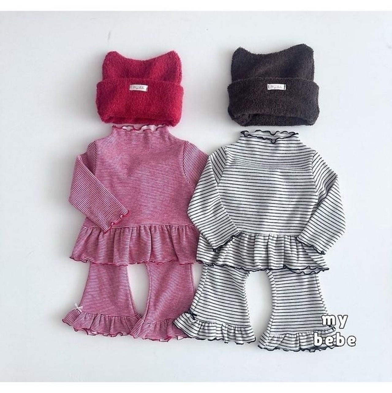 韓国子供服 / 26winter / my bebe / プチ切り替えパンツ / キッズ / 冬服 *XS~XL*