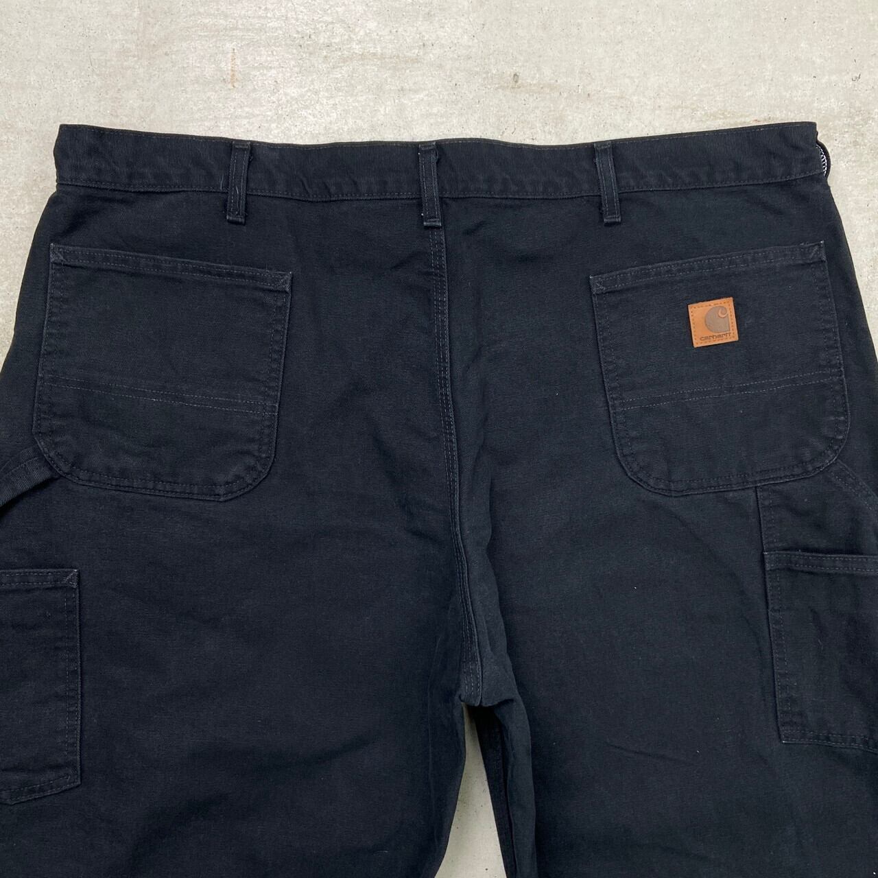 【Carhartt】 カーハート w42 ダックパンツ ワーク ブラック 古着 Carhartt カーハート Dungaree fit ダック地 ペインターパンツ メンズ