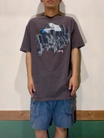 00's Old Stussy Print T-Shirt【L】(gray)