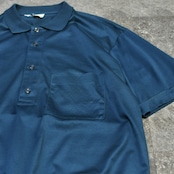 rayon blend design polo shirt navy