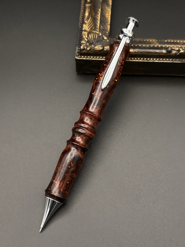 工房楔 ブラックアンドホワイトエボニー 超マイクロ孔雀杢 検索野原  