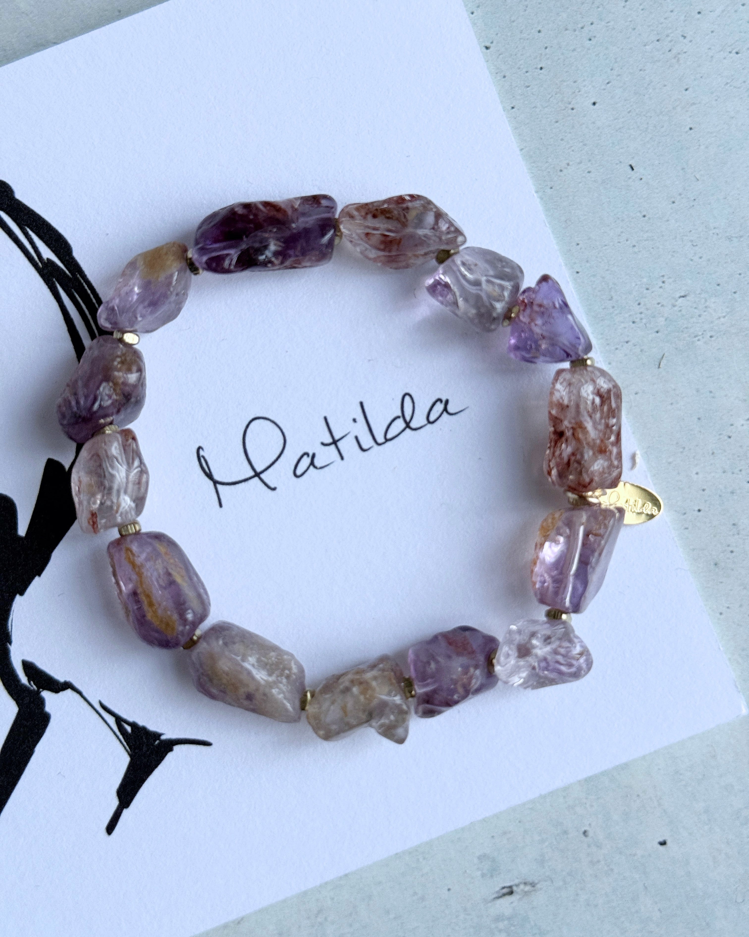 rough rock bracelet(ガーデンアメジスト)