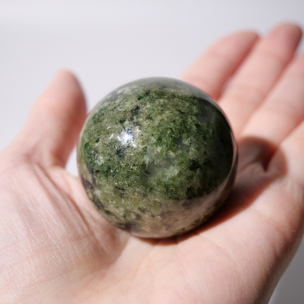 エピドート / クォーツ / スフィア【φ4.2cm】