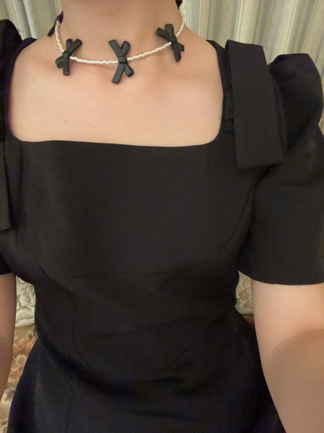 【Renonqle】ribbon necklace