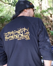 "WA"GLAN 3/4 SLEEVE /黒橙