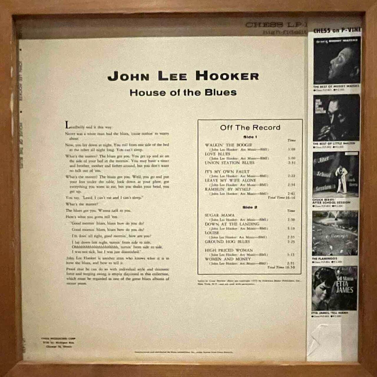 John Lee Hooker – House Of The Blues (LP) | Underground Gallery