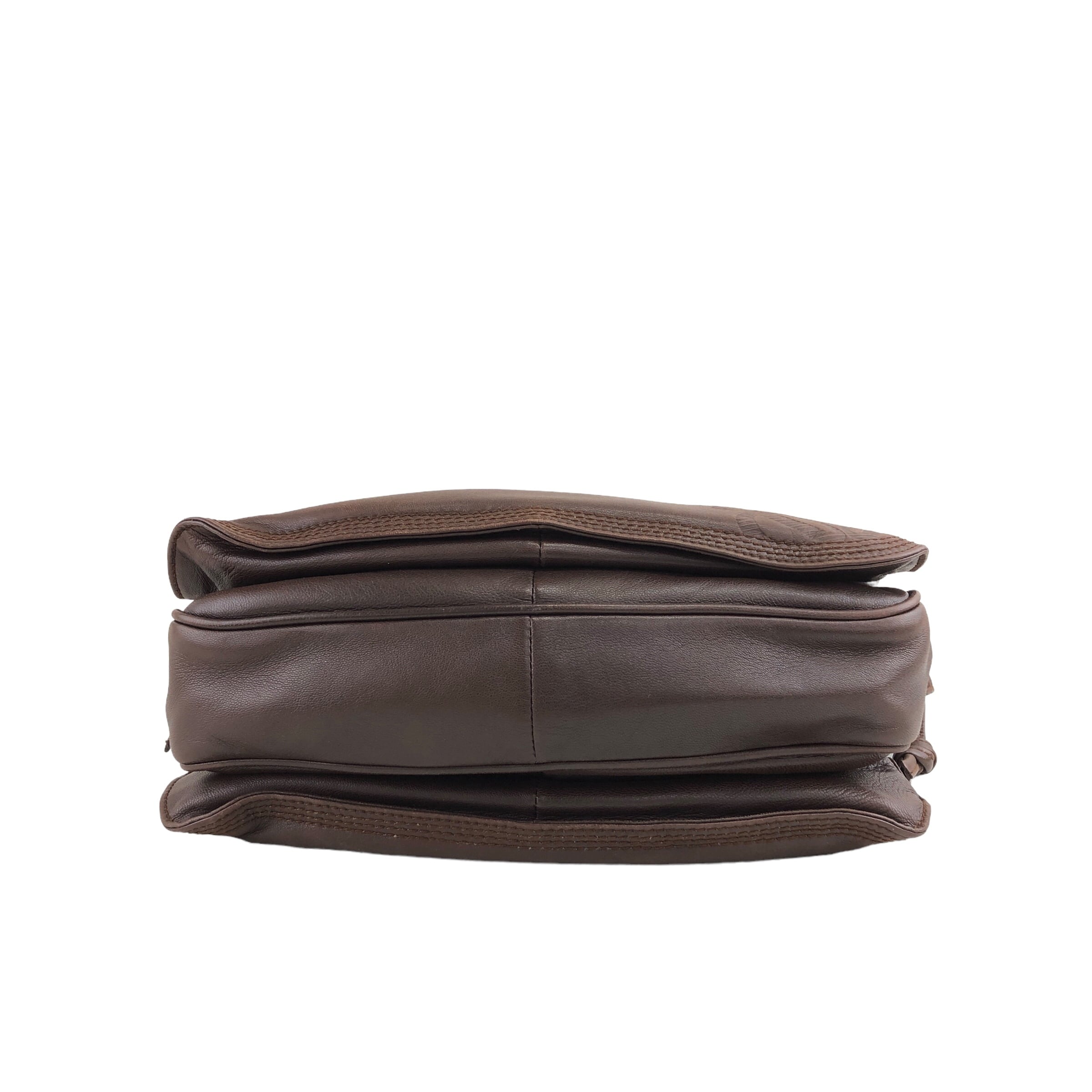 LOEWE ロエベ ショルダーバッグ ブラウン アナグラム レザー 巾着
