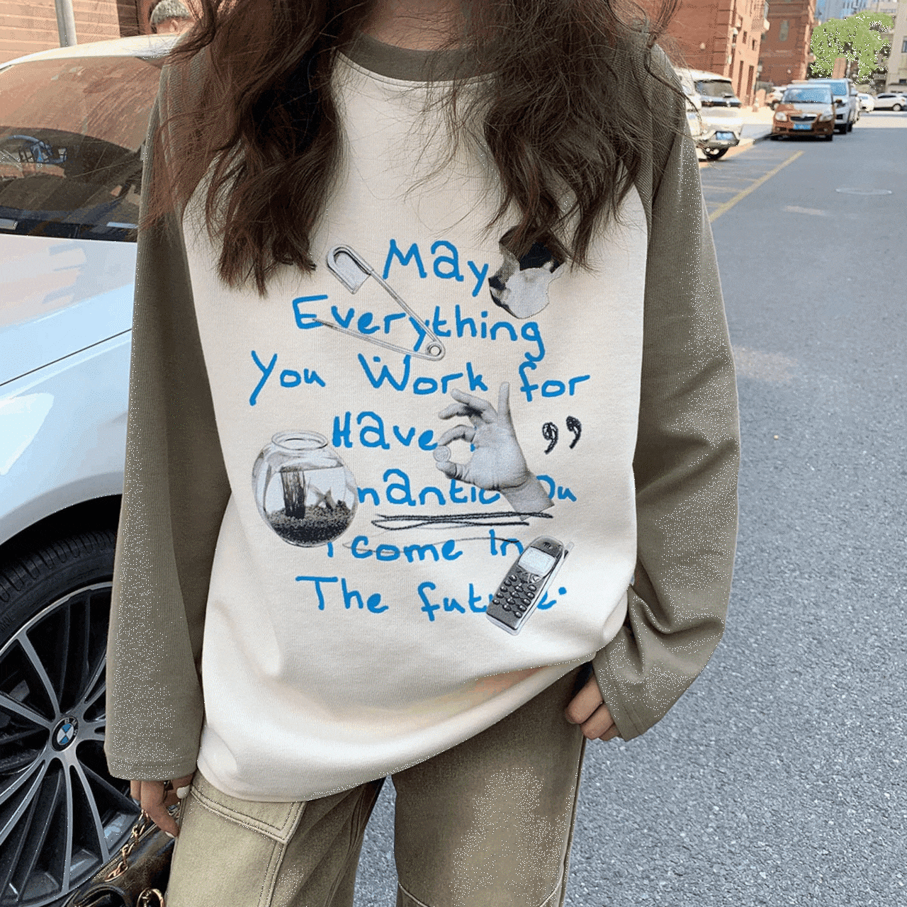 KANO英字ロゴラグランTシャツ