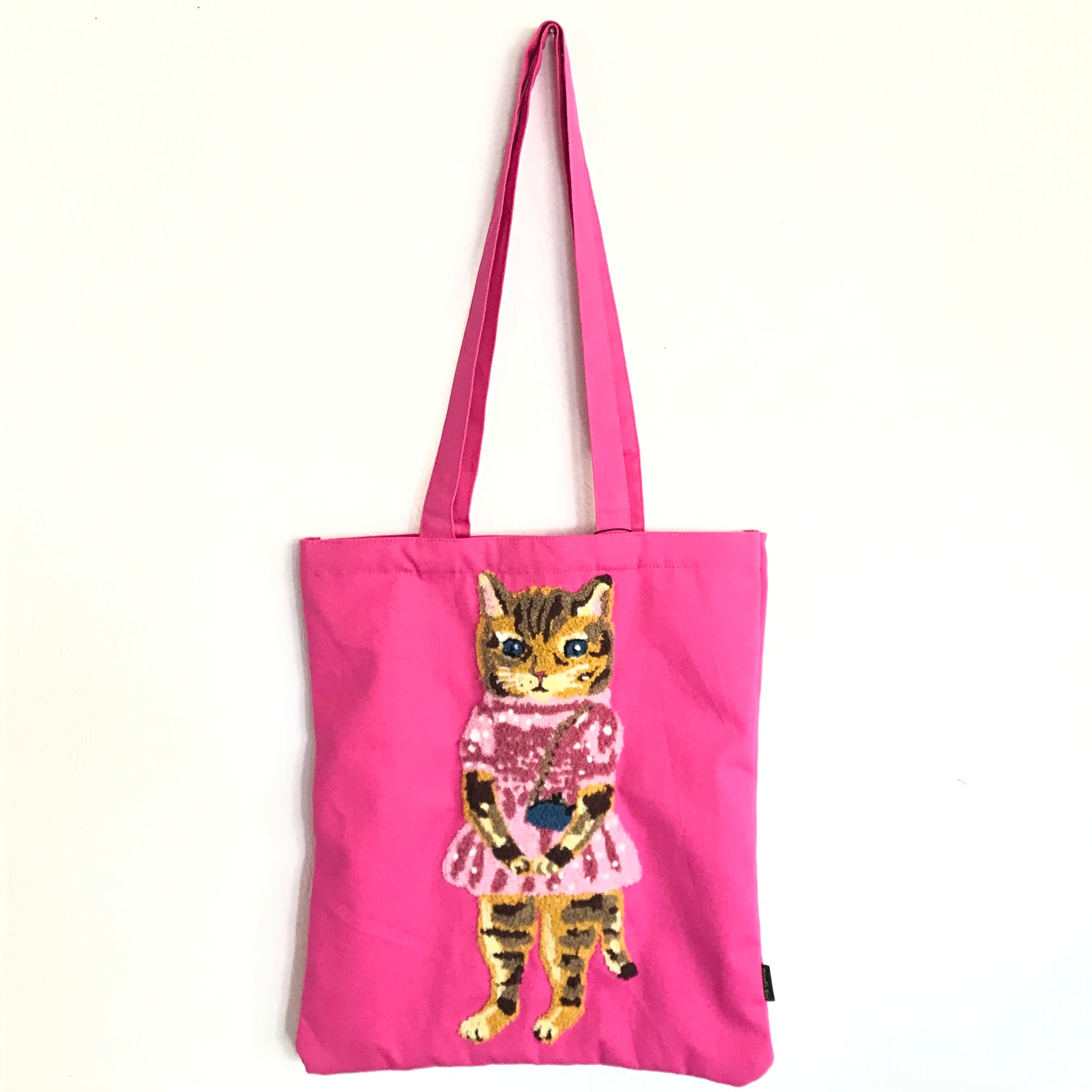 新品ナタリーレテフラッフィー レクタングル トートMaya 猫ねこネコ