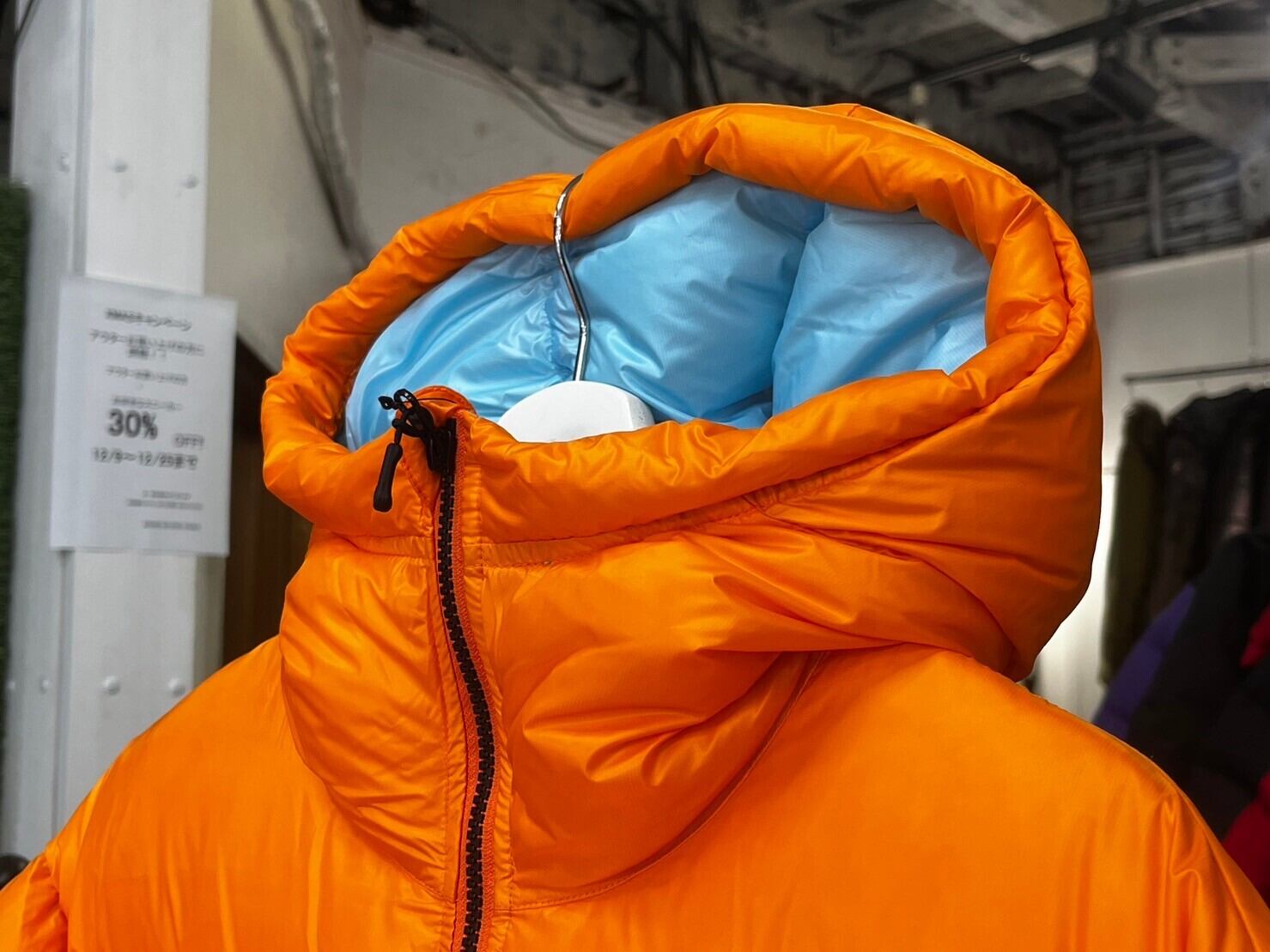 ステューシーMICRO RIPSTOP DOWN PARKA - ORANGE