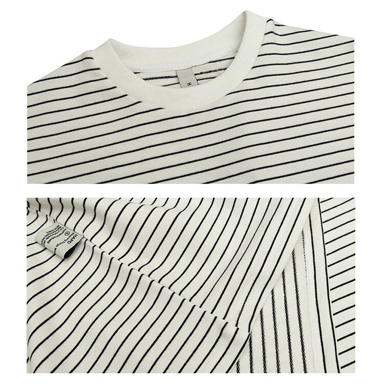 ★STRIPED HEAVY COTTON T-SHIRT　　22066