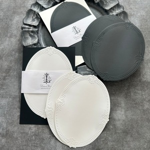 エンボスカード3枚セット // アンティークオーバル（LL）