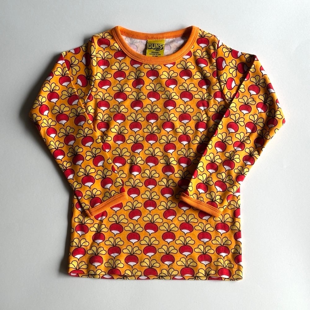 DUNS AOP L/S Tee Radish【92-110cm】Orange