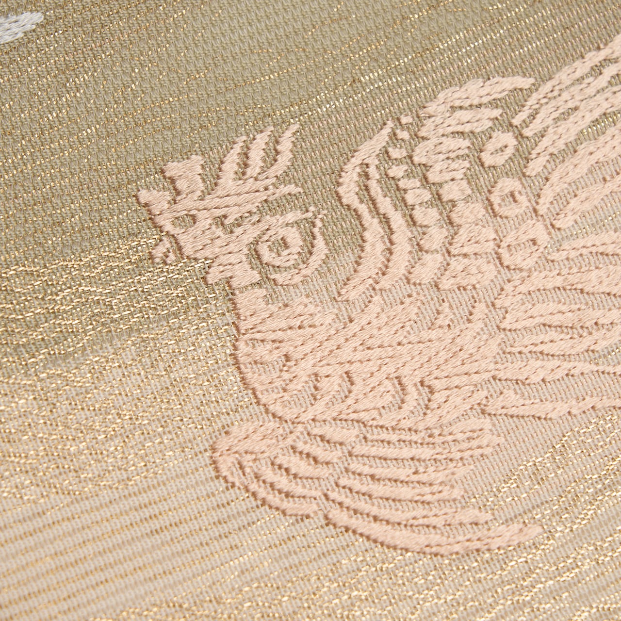 段変わり霞に鳳凰文 夏唐織紗袋帯【未着用品】 | かわの屋