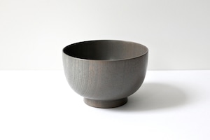 yamanaka lacquer ware gray bowl (M) / 山中塗 中碗 グレー漆