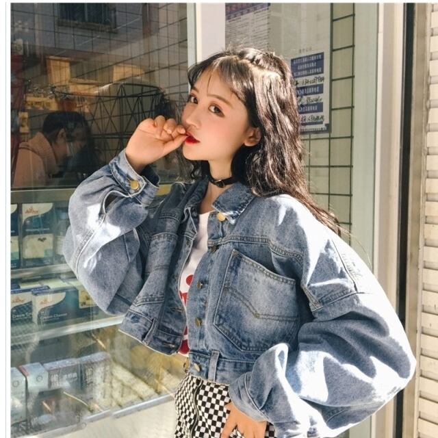 春ジャケットレディース デニム ジャケット Gジャン 韓国 原宿系