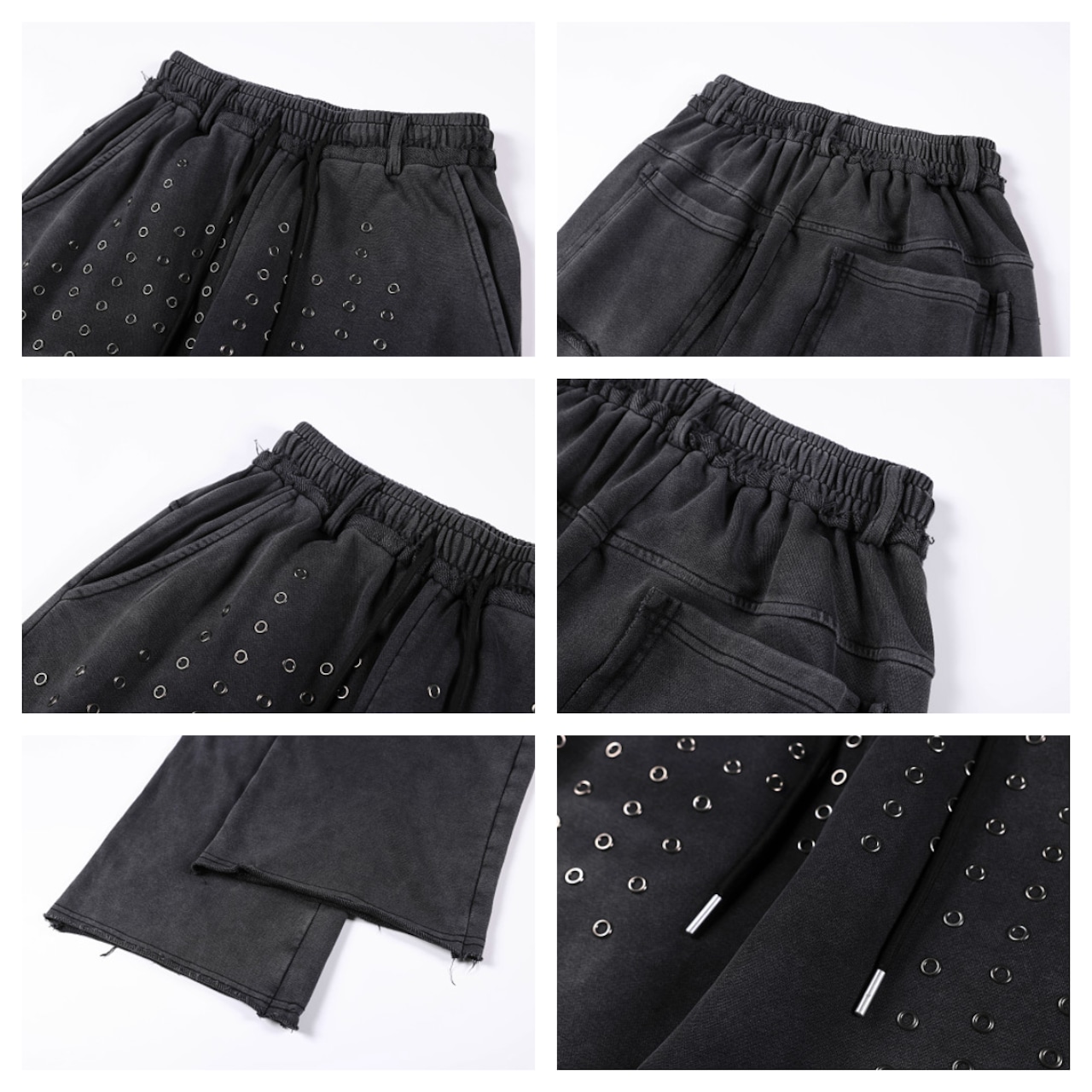 VINTAGE ストリート ウォッシュド スタッズ スウェットパンツ P469