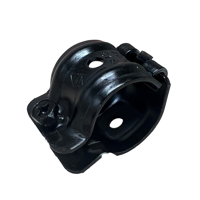 ミニクランプの単クランプ Φ19.1パイプ用 特注色 黒 20個 農業ハウス ビニールハウス 果樹棚 園芸 造園 防獣柵 自転車ライト金具 船具 係留設備 ケーブル結束 金属加工部品 足場使用不可 ブラック 細い単管パイプ用 小さなクランプ くめーる just パイプクランプ black