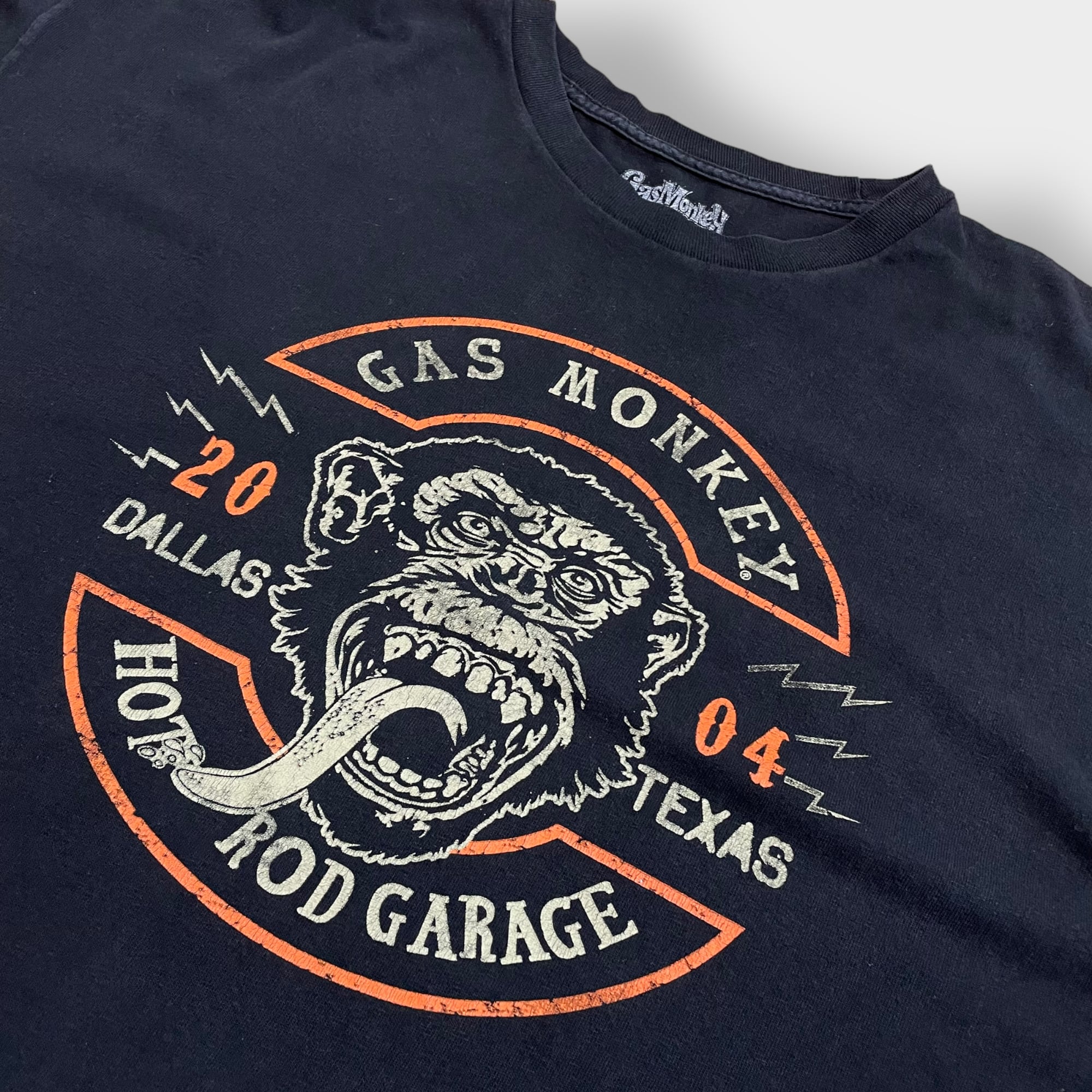 Gas Monky Tシャツ DALLAS TEXAS ビッグサイズ 濃灰