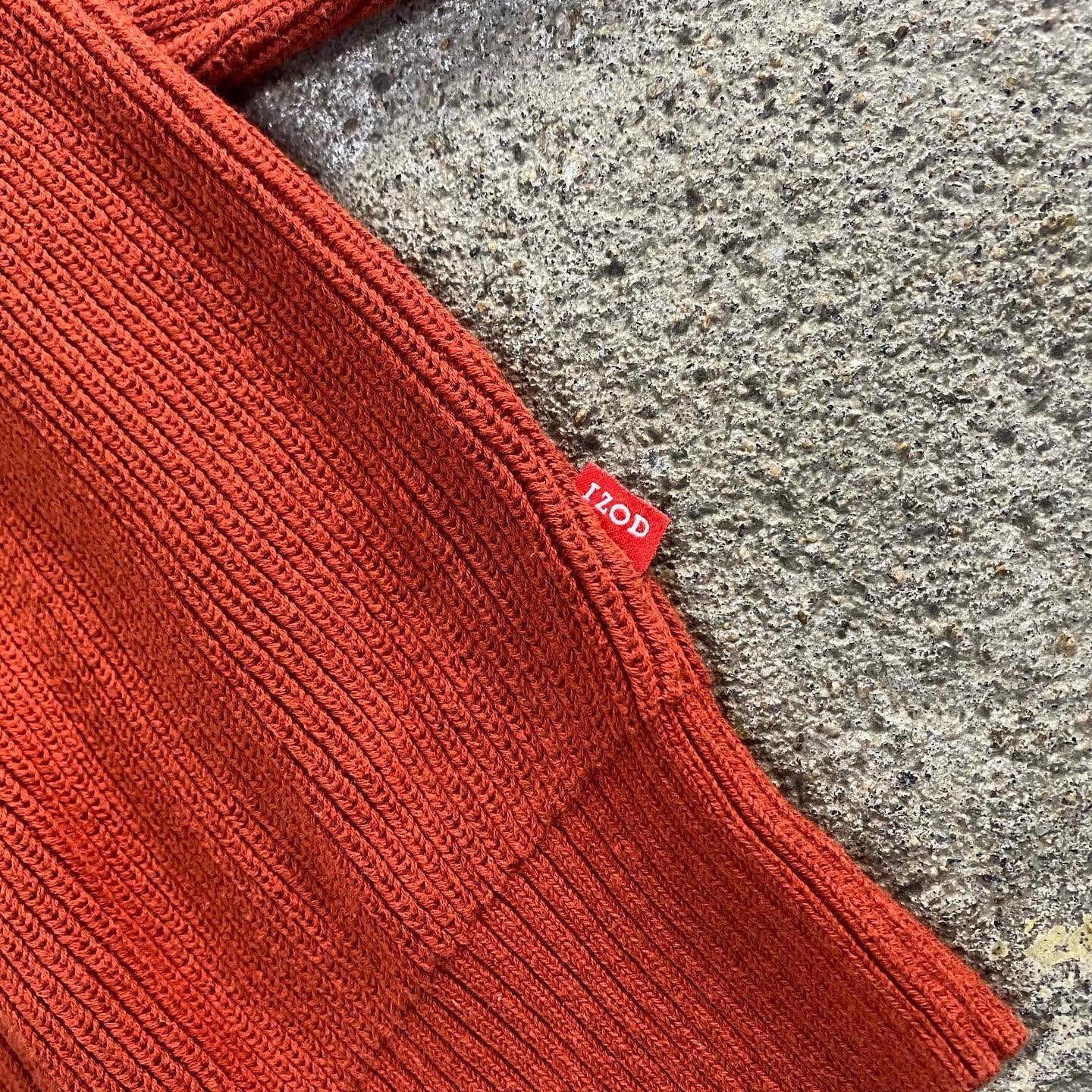 00s IZOD half zip cotton knit | What'z up