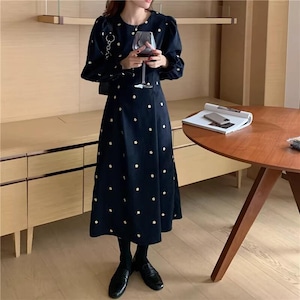 Star print dress RW0480