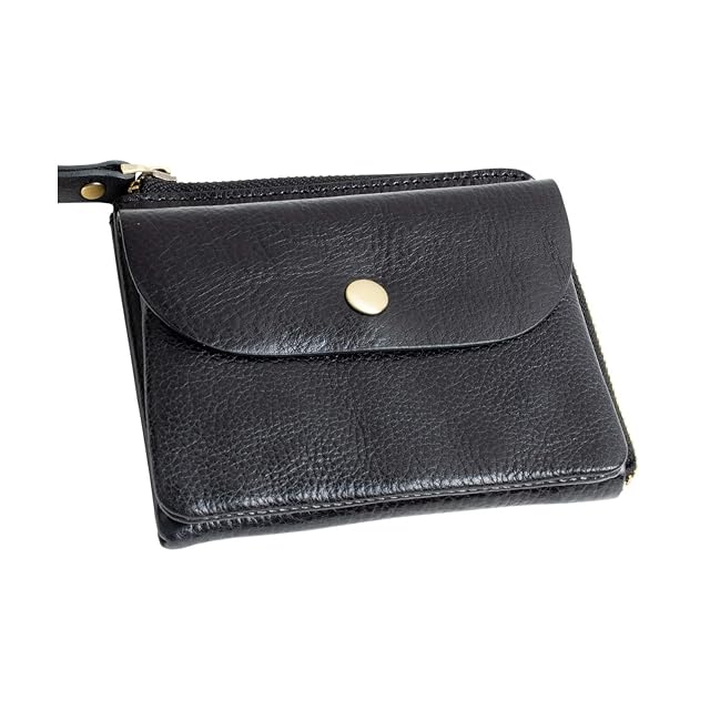 即納☆送料無料】本革レザー ショート財布 マネークリップ オーバル