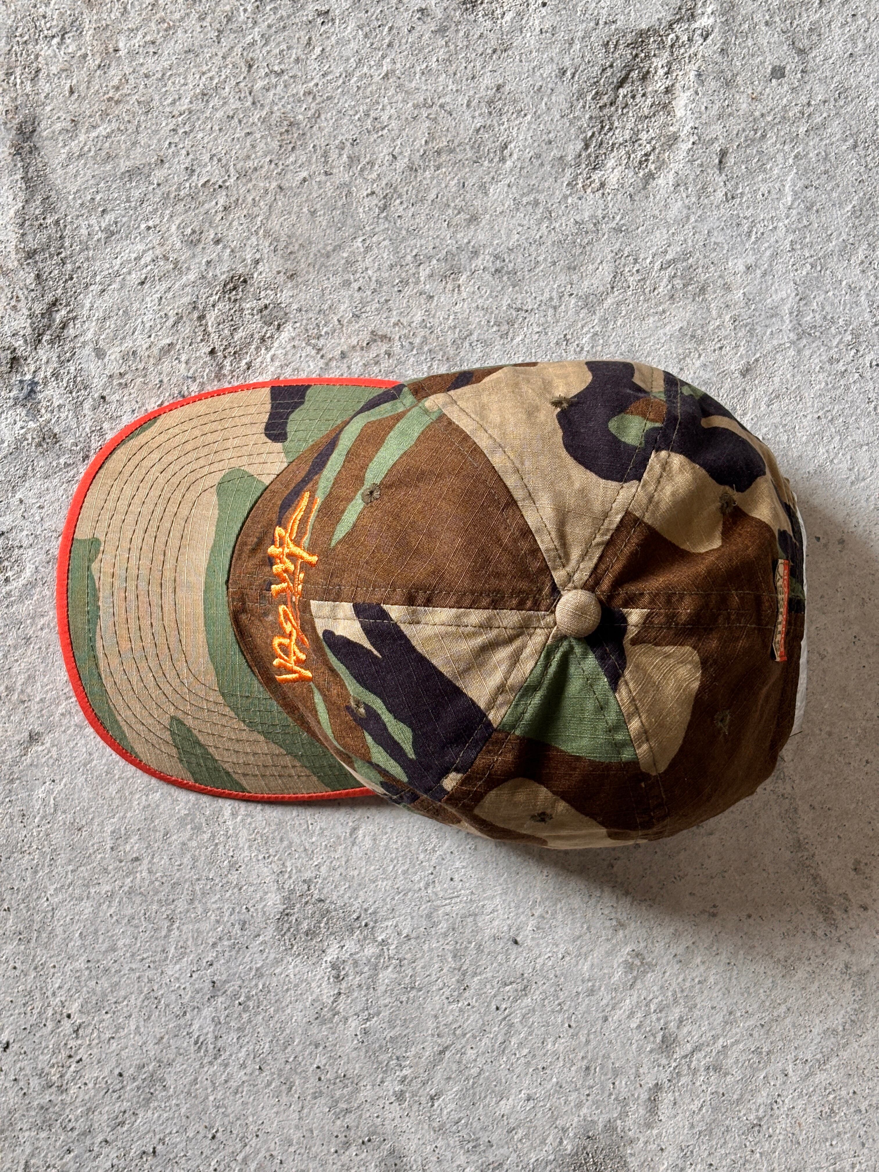 90s old stussy キャップ　紺タグ　迷彩柄 90s OLD STUSSY/STUSSY OUTDOOR/Camouflage Snapback Cap/USA製/紺タグ